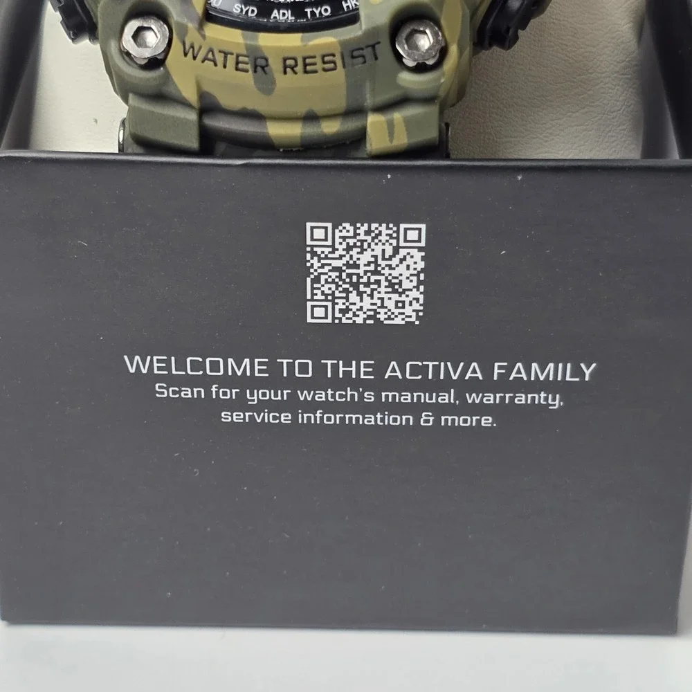 NEW Activa X Invicta BlackOps Digital Men's Watch 56mm Camouflage Green #961‎